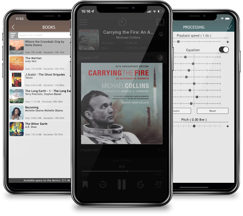 Audiobook Carrying the Fire: An Astronaut\'s Journeys (MP3 CD) by Michael Collins