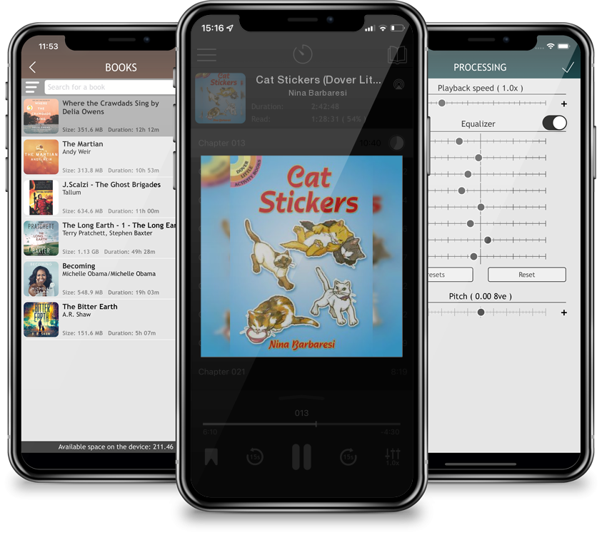 Audiobook Cat Stickers (Dover Little Activity Books) by Nina Barbaresi