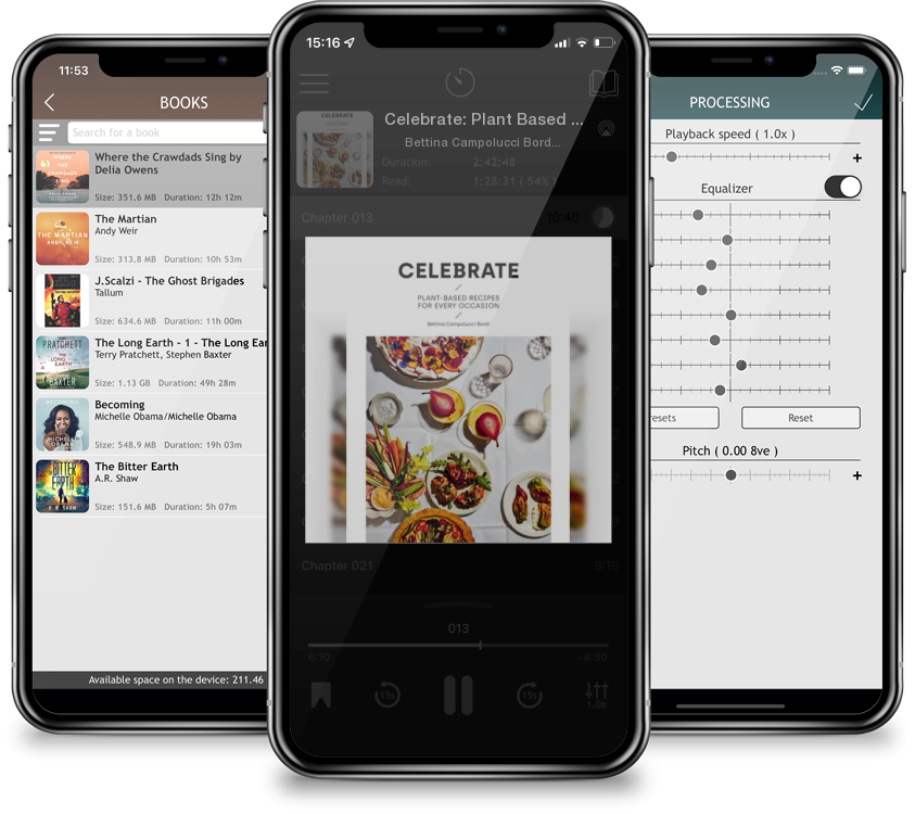 Audiobook Celebrate: Plant Based Recipes for Every Occasion by Bettina Campolucci Bordi