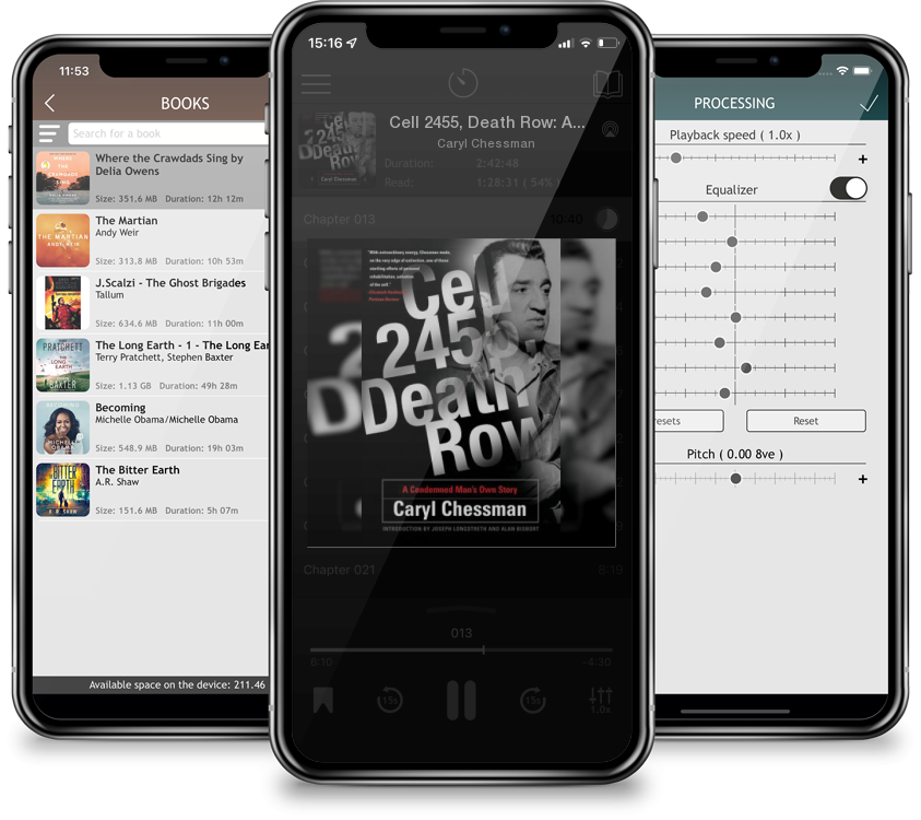 Audiobook Cell 2455, Death Row: A Condemned Man\'s Own Story by Caryl Chessman