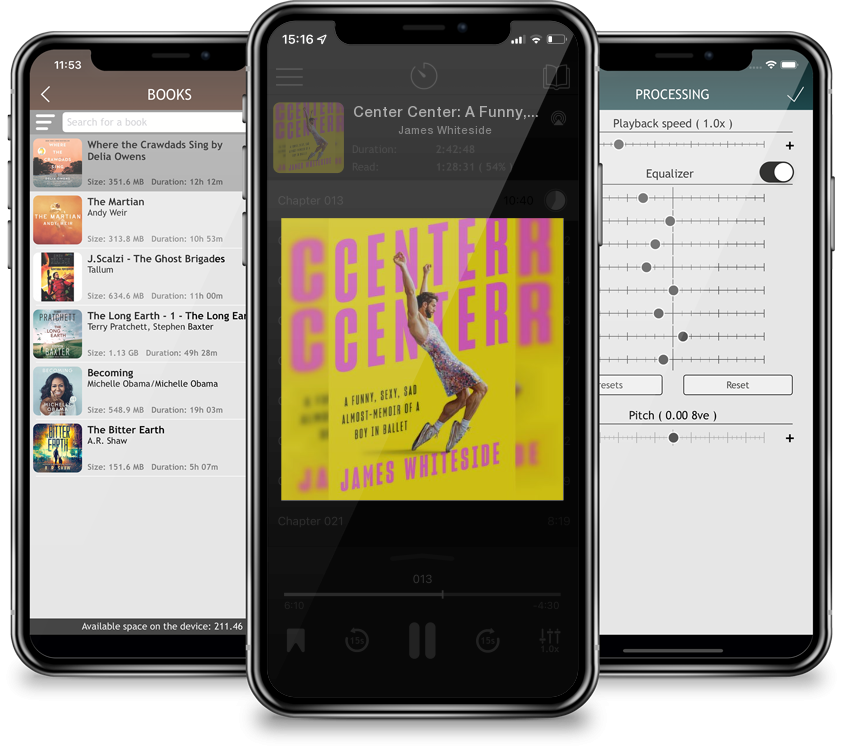 Audiobook Center Center: A Funny, Sexy, Sad Almost-Memoir of a Boy in Ballet by James Whiteside