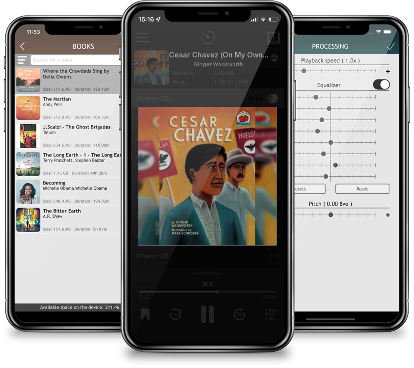 Audiobook Cesar Chavez (On My Own Biographies) by Ginger Wadsworth