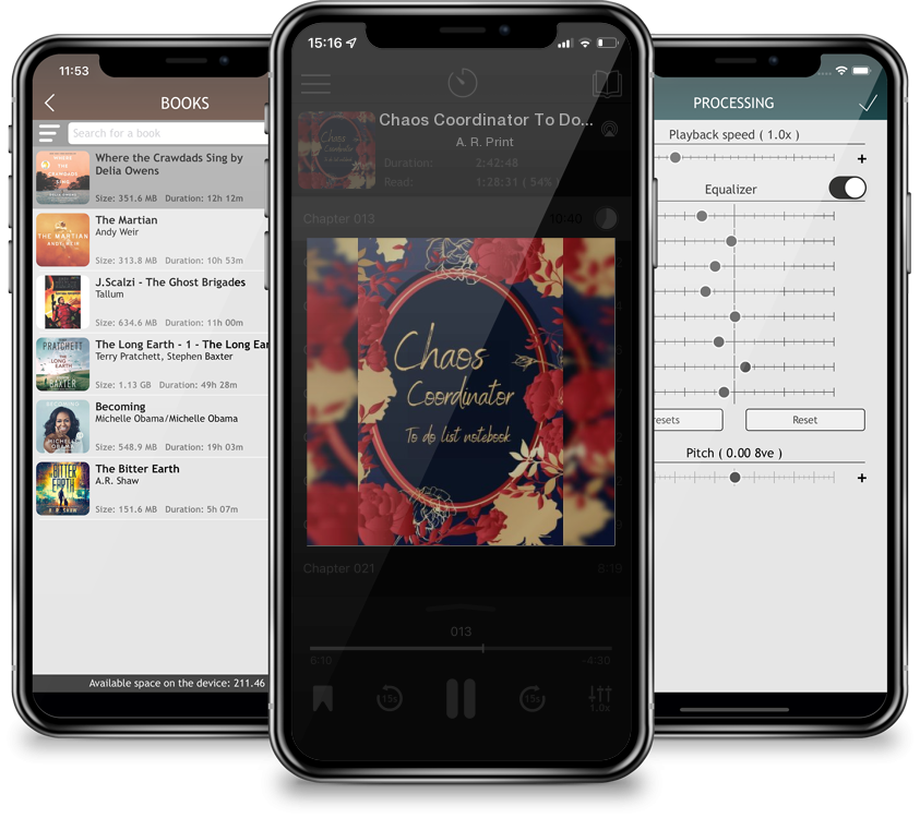 Audiobook Chaos Coordinator To Do List Notebook by A. R. Print