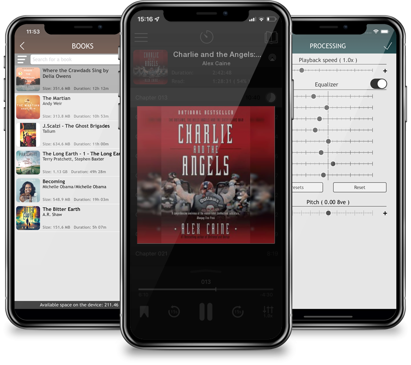 Audiobook Charlie and the Angels: The Outlaws, the Hells Angels and the Sixty Years War by Alex Caine