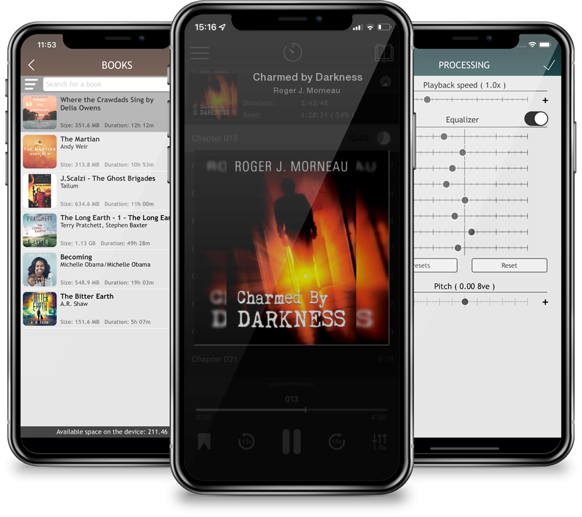 Audiobook Charmed by Darkness by Roger J. Morneau