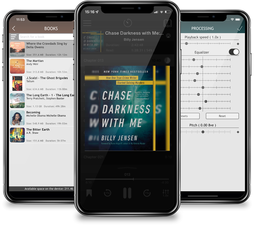 Listen Chase Darkness with Me: How One True-Crime Writer Started Solving Murders by Billy Jensen in MP3 Audiobook Player for free