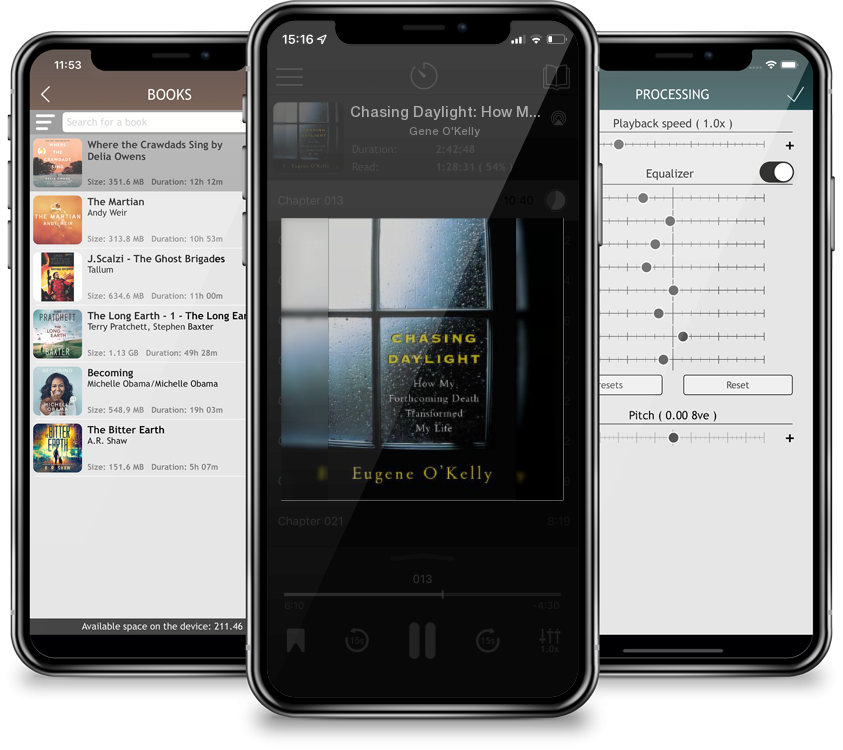 Audiobook Chasing Daylight: How My Forthcoming Death Transformed My Life by Gene O'Kelly
