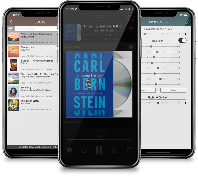 Audiobook Chasing History: A Kid in the Newsroom (CD-Audio) by Carl Bernstein