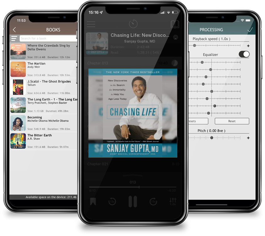 Audiobook Chasing Life: New Discoveries in the Search for Immortality to Help You Age Less Today by Sanjay Gupta, MD
