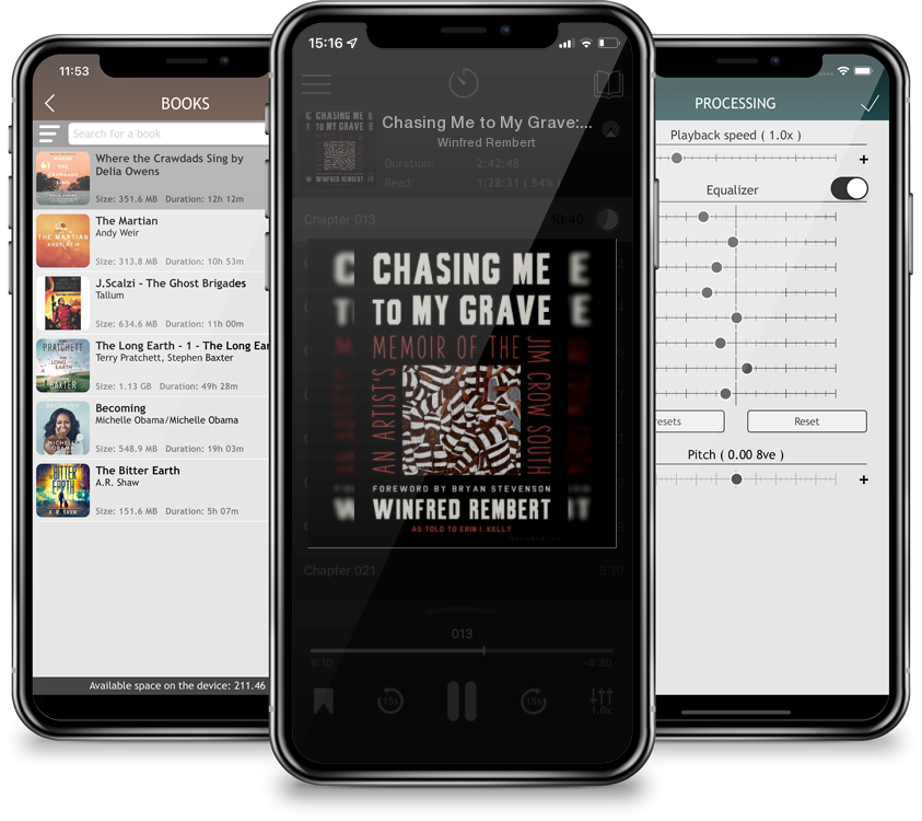 Audiobook Chasing Me to My Grave: An Artist\'s Memoir of the Jim Crow South by Winfred Rembert