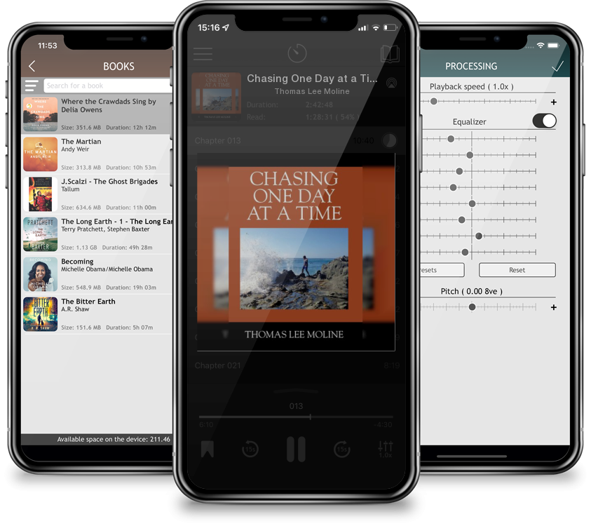 Audiobook Chasing One Day at a Time by Thomas Lee Moline