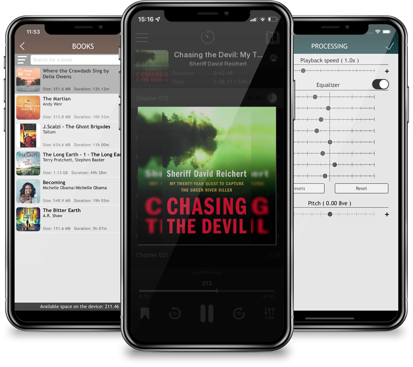 Listen Chasing the Devil: My Twenty-Year Quest to Capture the Green River Killer by Sheriff David Reichert in MP3 Audiobook Player for free
