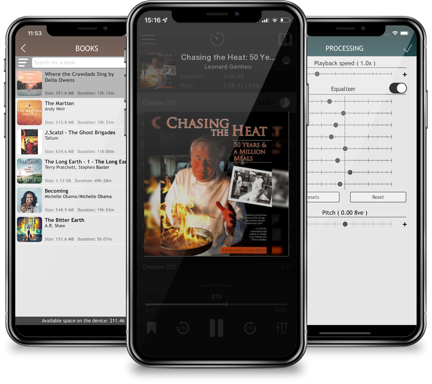 Audiobook Chasing the Heat: 50 Years & a Million Meals by Leonard Gentieu