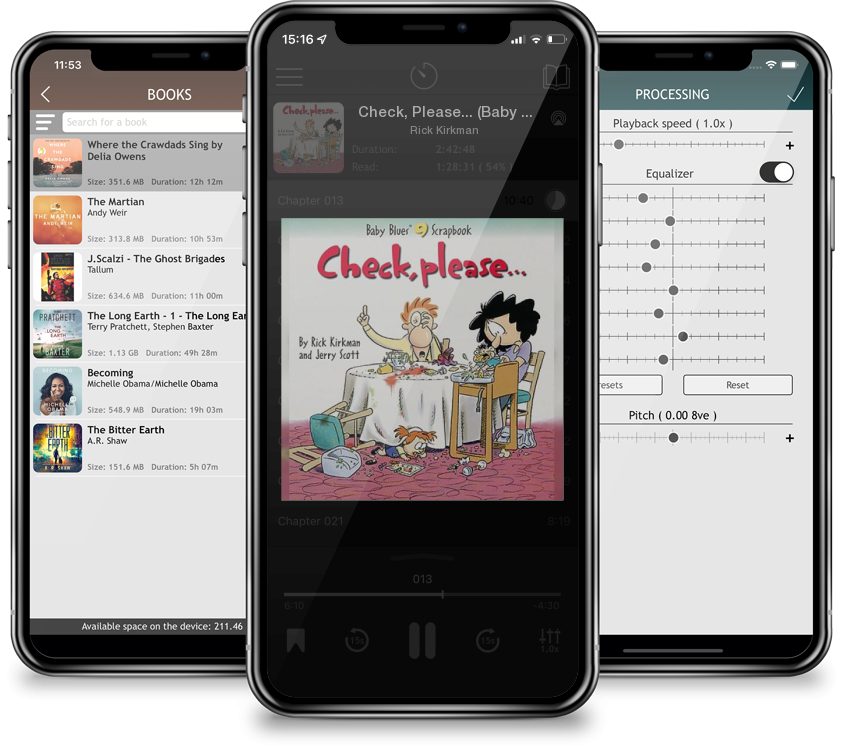 Audiobook Check, Please... (Baby Blues Scrapbook #10) by Rick Kirkman