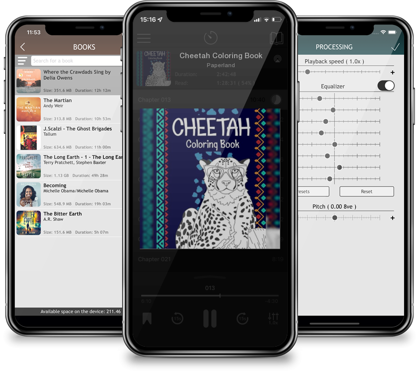 Audiobook Cheetah Coloring Book by Paperland