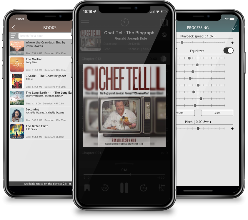 Audiobook Chef Tell: The Biography of America\'s Pioneer TV Showman Chef by Ronald Joseph Kule