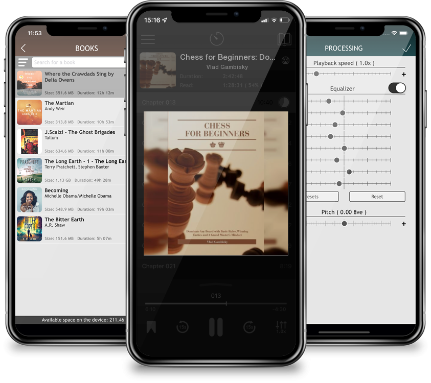 Audiobook Chess for Beginners: Dominate Any Board with Basic Rules, Winning Tactics and A Grand Master\'s Mindset by Vlad Gambisky
