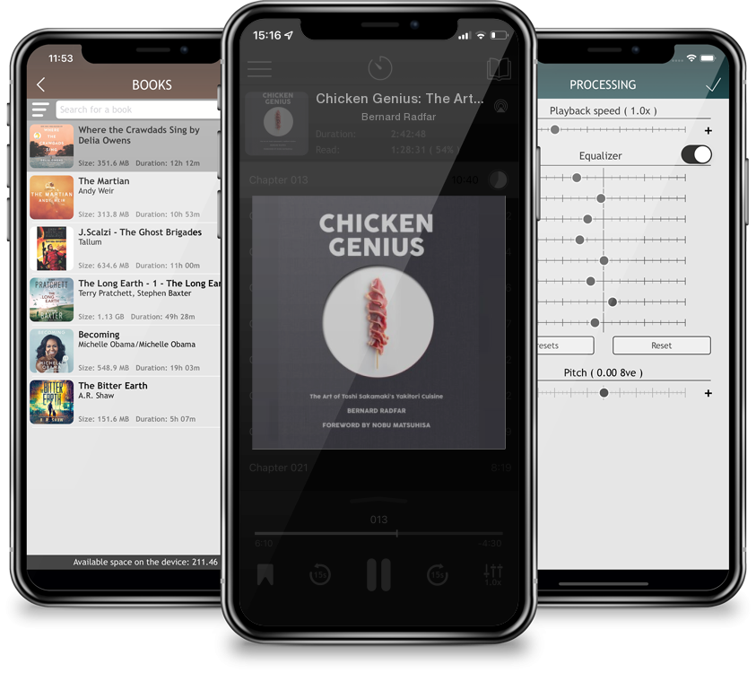Listen Chicken Genius: The Art of Toshi Sakamaki's Yakitori Cuisine by Bernard Radfar in MP3 Audiobook Player for free