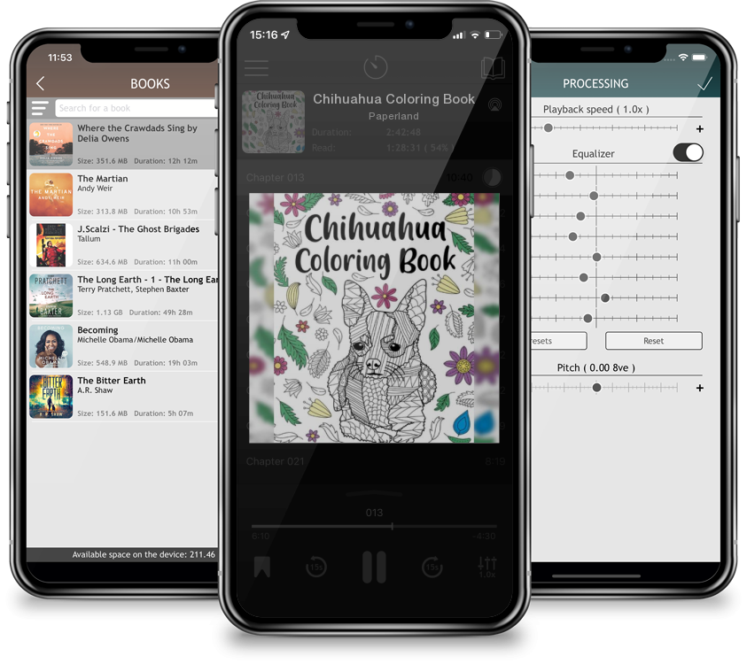 Listen Chihuahua Coloring Book by Paperland in MP3 Audiobook Player for free