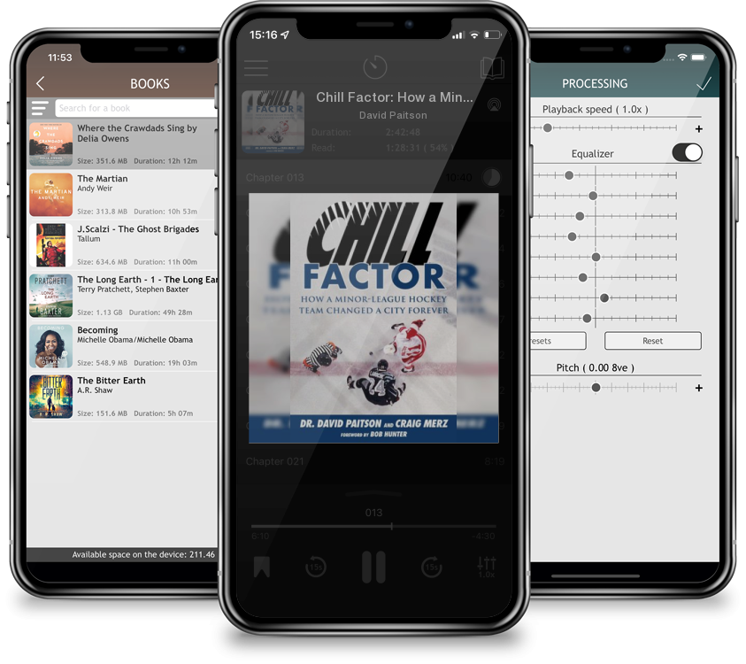 Audiobook Chill Factor: How a Minor-League Hockey Team Changed a City Forever by David Paitson