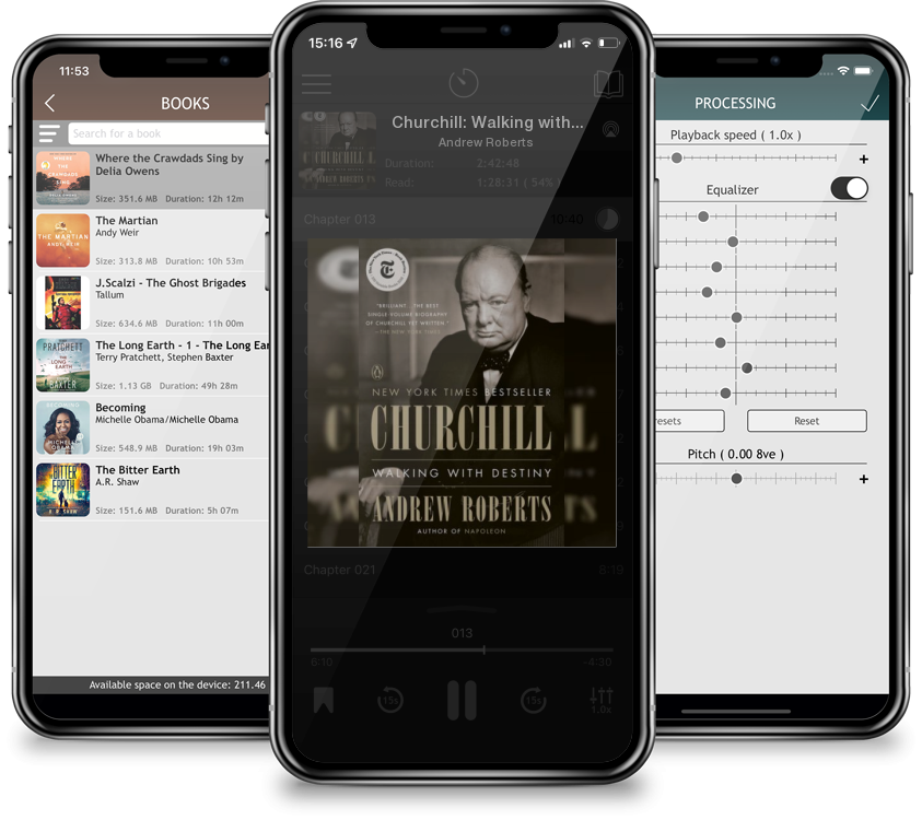 Audiobook Churchill: Walking with Destiny by Andrew Roberts