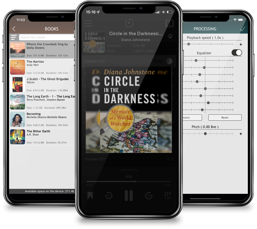 Audiobook Circle in the Darkness: Memoir of a World Watcher by Diana Johnstone