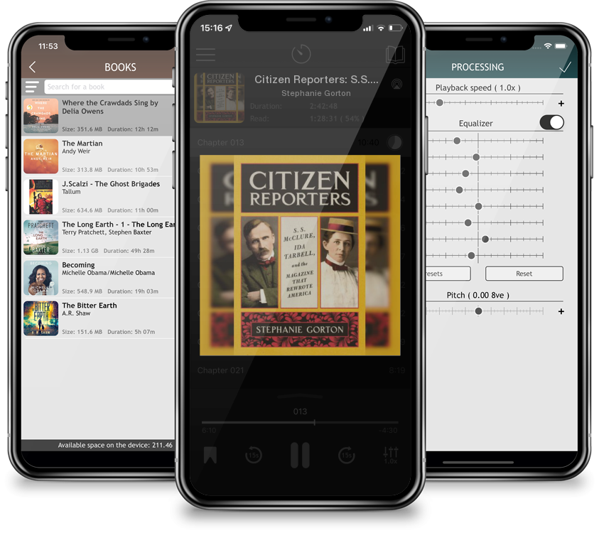 Audiobook Citizen Reporters: S.S. McClure, Ida Tarbell, and the Magazine That Rewrote America by Stephanie Gorton