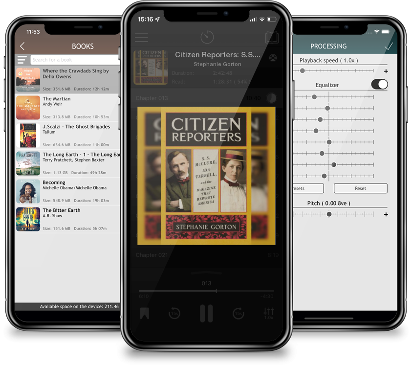 Listen Citizen Reporters: S.S. McClure, Ida Tarbell, and the Magazine That Rewrote America by Stephanie Gorton in MP3 Audiobook Player for free
