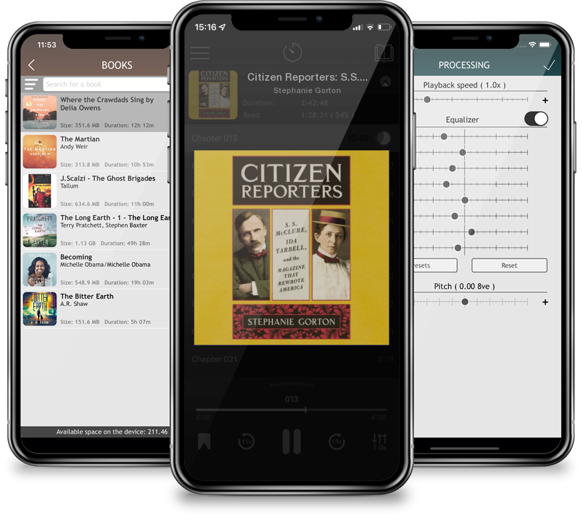 Audiobook Citizen Reporters: S.S. McClure, Ida Tarbell, and the Magazine That Rewrote America (MP3 CD) by Stephanie Gorton