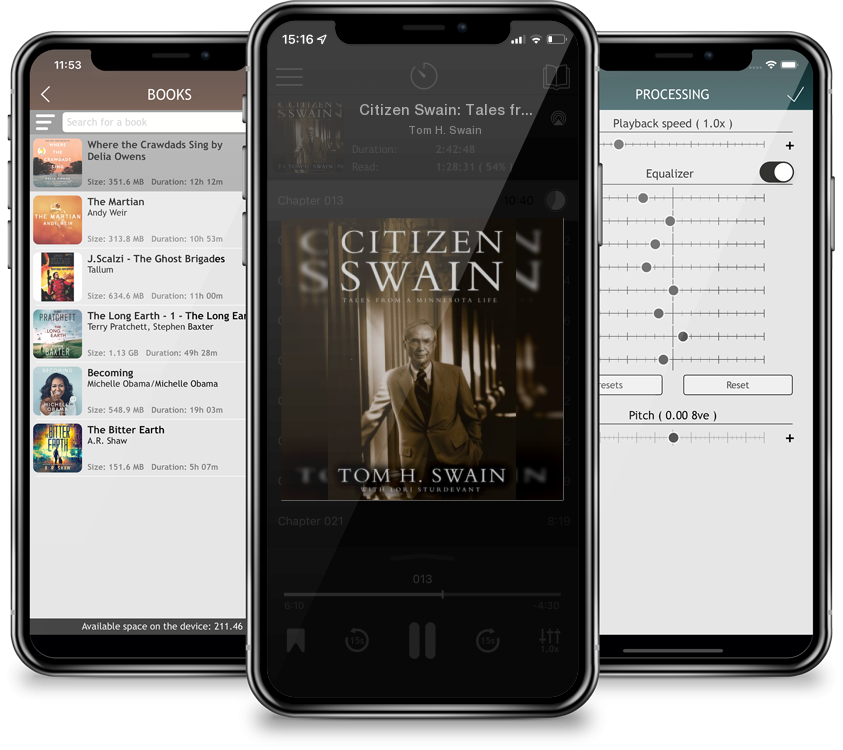 Audiobook Citizen Swain: Tales from a Minnesota Life by Tom H. Swain