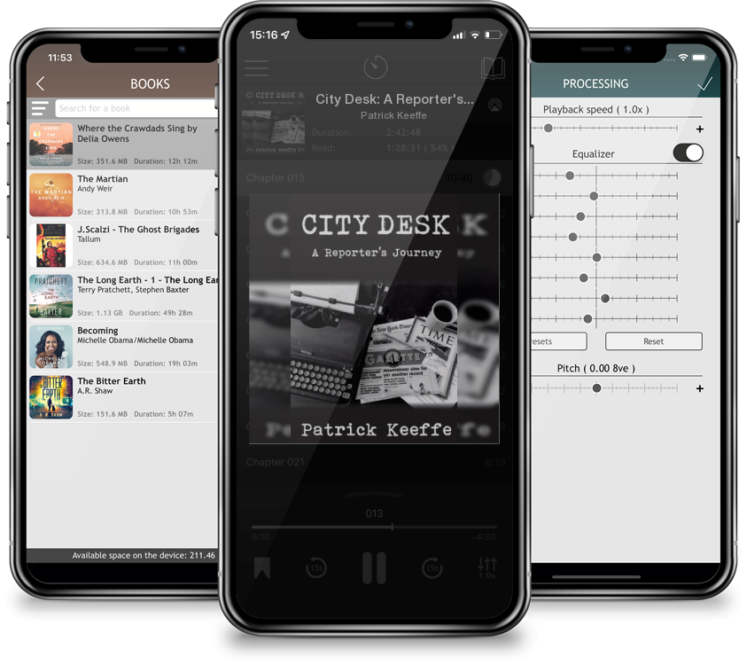 Audiobook City Desk: A Reporter\'s Journey by Patrick Keeffe