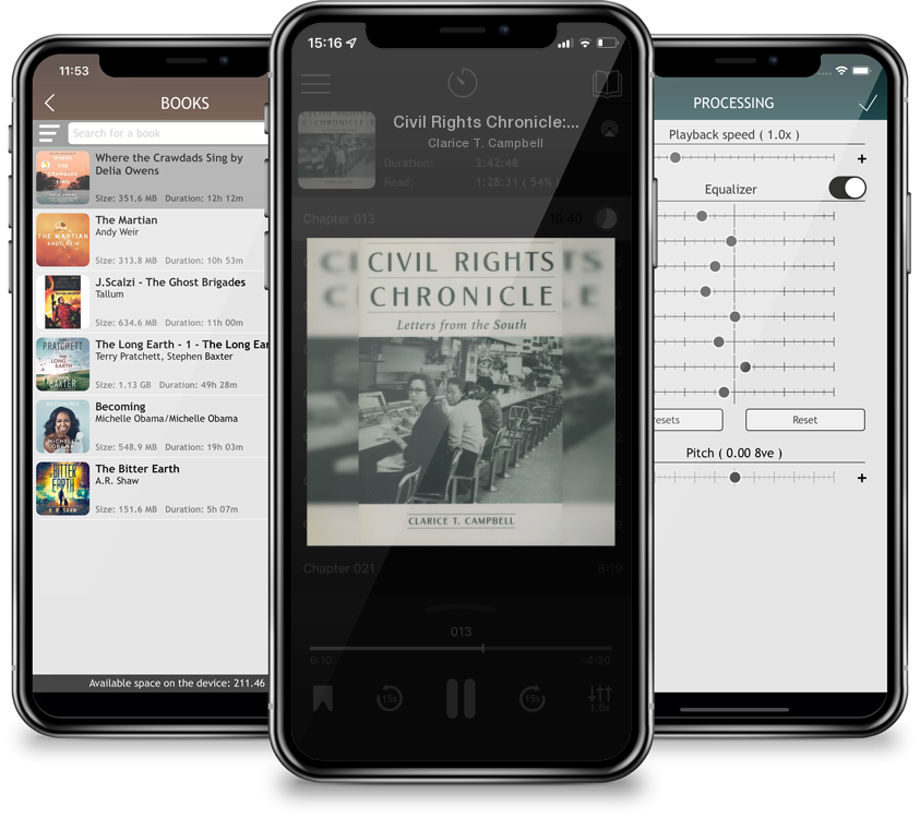 Audiobook Civil Rights Chronicle: Letters from the South by Clarice T. Campbell