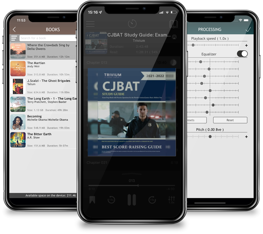Audiobook CJBAT Study Guide: Exam Prep Book with Practice Questions for the Florida Criminal Justice Basic Abilities Test by Trivium