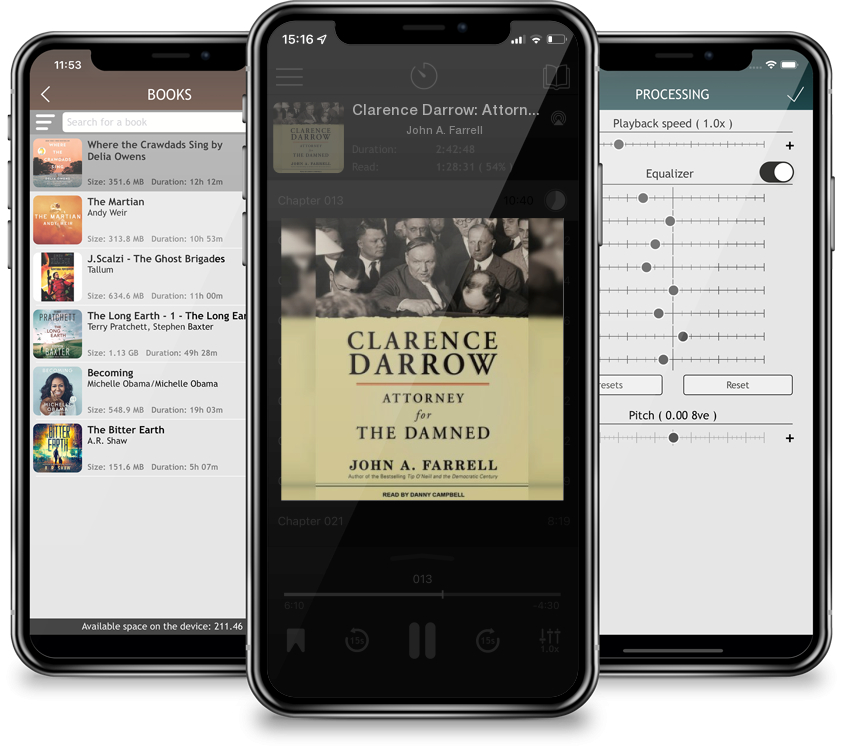 Audiobook Clarence Darrow: Attorney for the Damned (Compact Disc) by John A. Farrell