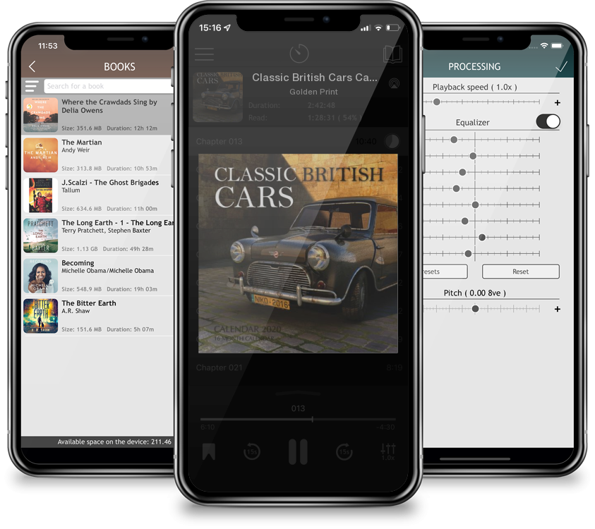 Audiobook Classic British Cars Calendar 2020: 16 Month Calendar by Golden Print