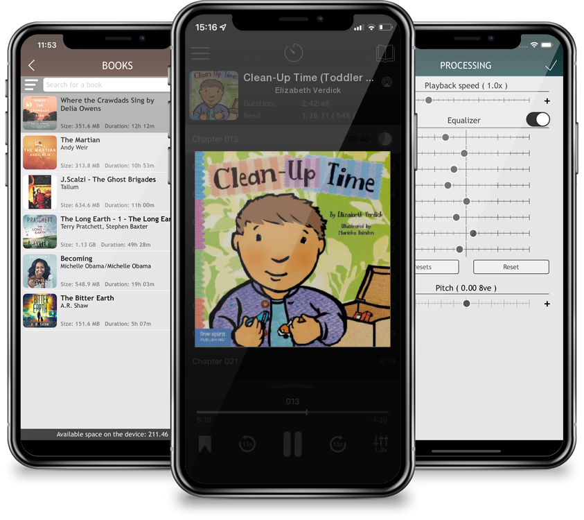 Audiobook Clean-Up Time (Toddler Tools®) (Board book) by Elizabeth Verdick