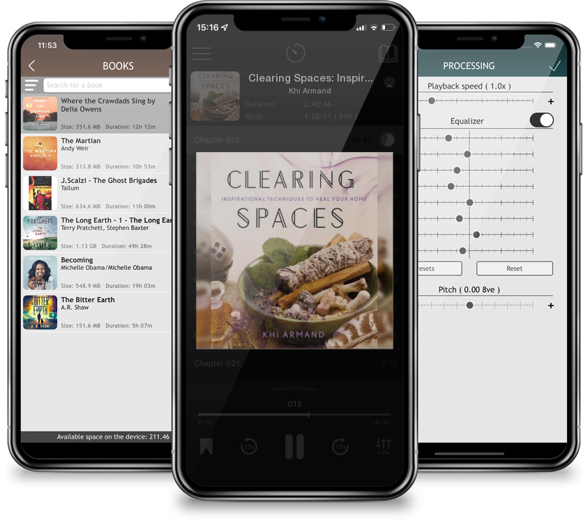 Audiobook Clearing Spaces: Inspirational Techniques to Heal Your Home by Khi Armand