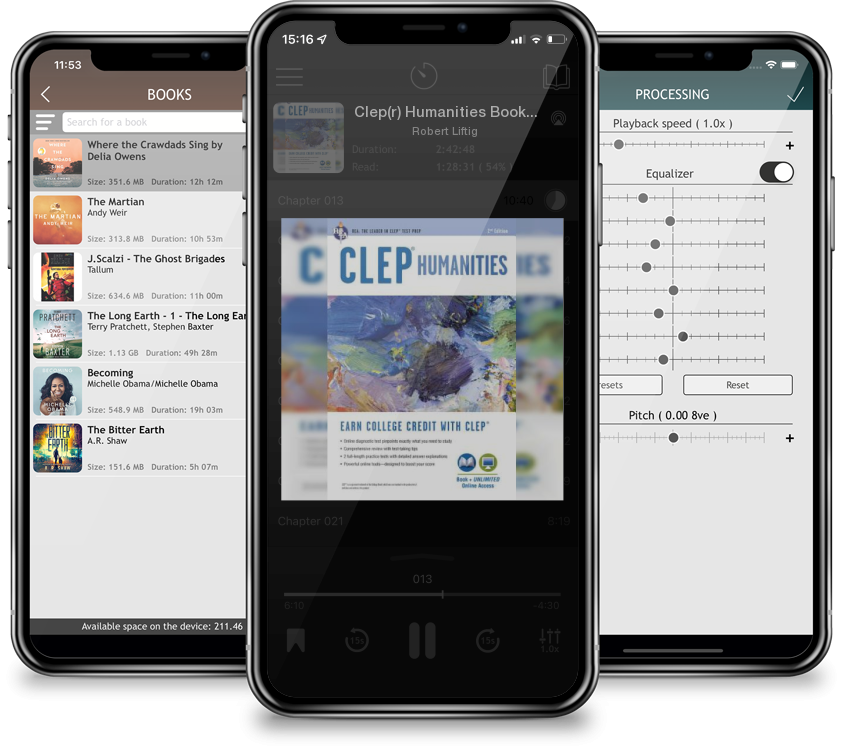 Audiobook Clep(r) Humanities Book + Online (CLEP Test Preparation) by Robert Liftig