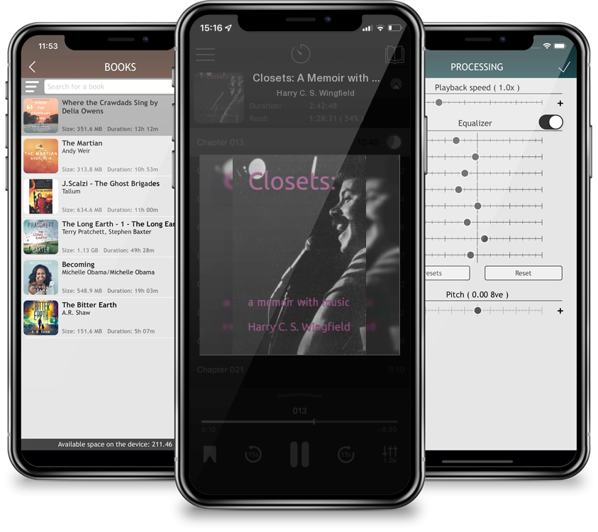 Audiobook Closets: A Memoir with Music by Harry C. S. Wingfield