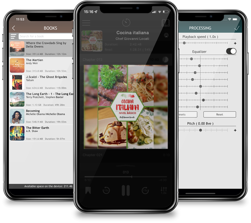 Audiobook Cocina italiana by Chef Giovanni Locati