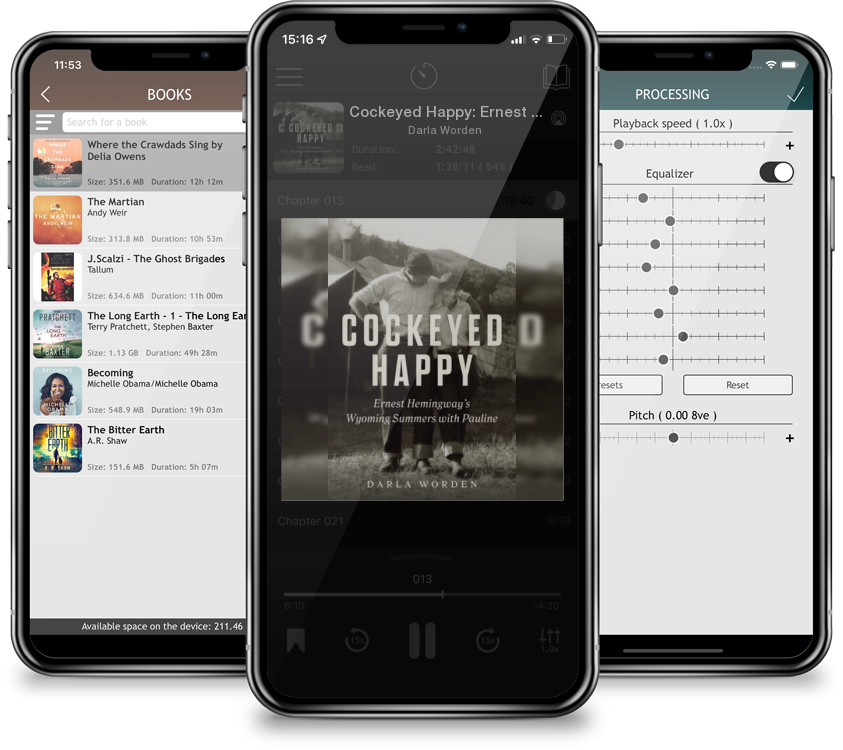 Audiobook Cockeyed Happy: Ernest Hemingway\'s Wyoming Summers with Pauline by Darla Worden