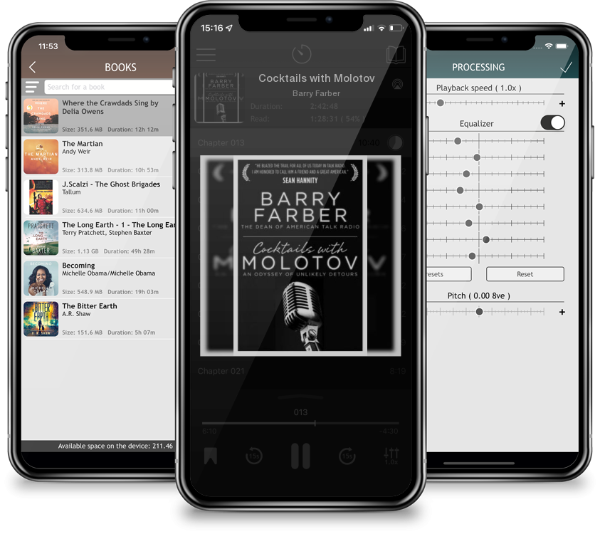 Listen Cocktails with Molotov by Barry Farber in MP3 Audiobook Player for free