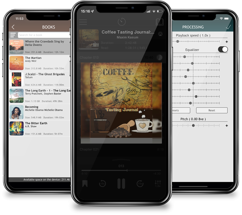 Audiobook Coffee Tasting Journal: A Logbook for Reviewing and Rating All of Your Favorite Coffee Varieties, Coffee Tasting Gifts by Maxim Kasum