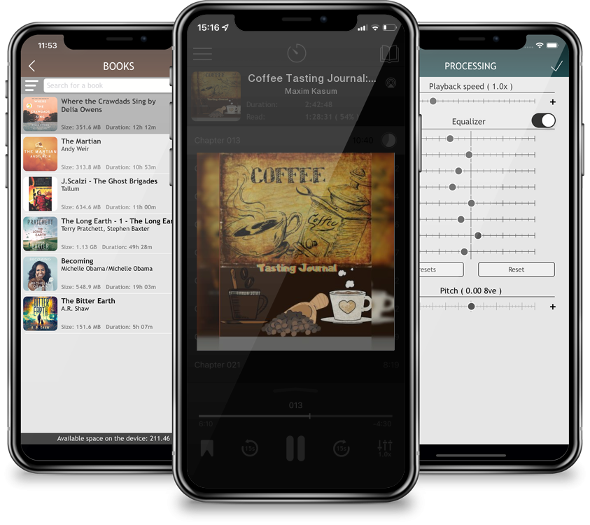 Listen Coffee Tasting Journal: A Logbook for Reviewing and Rating All of Your Favorite Coffee Varieties, Coffee Tasting Gifts by Maxim Kasum in MP3 Audiobook Player for free