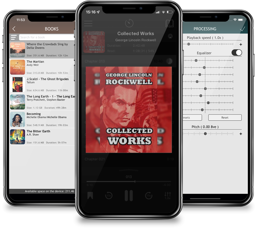 Listen Collected Works by George Lincoln Rockwell in MP3 Audiobook Player for free