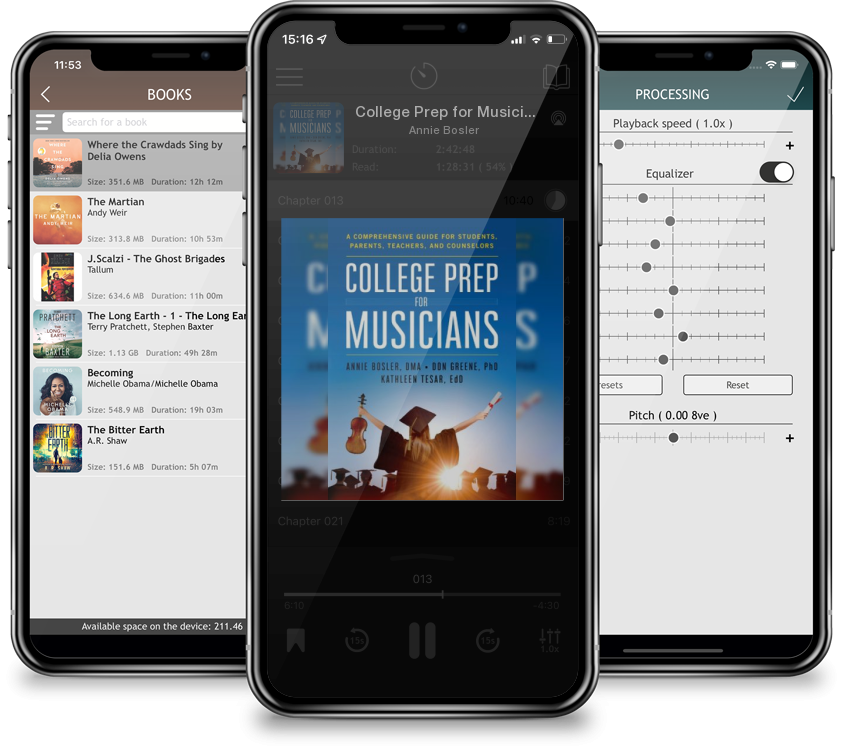 Listen College Prep for Musicians: A Comprehensive Guide for Students, Parents, Teachers, and Counselors by Annie Bosler in MP3 Audiobook Player for free
