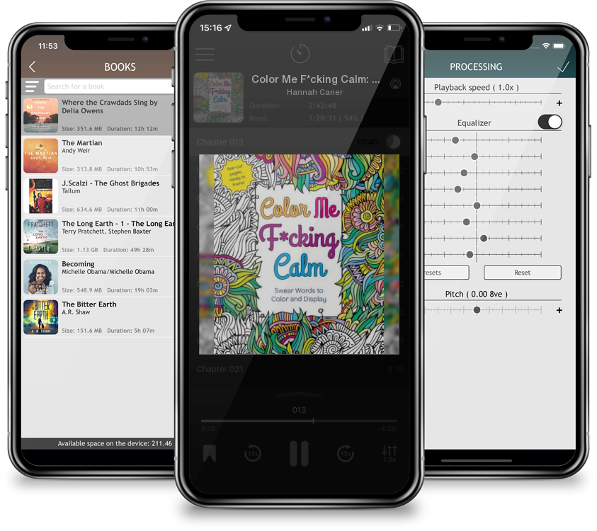 Audiobook Color Me F*cking Calm: Swear Words to Color and Display by Hannah Caner