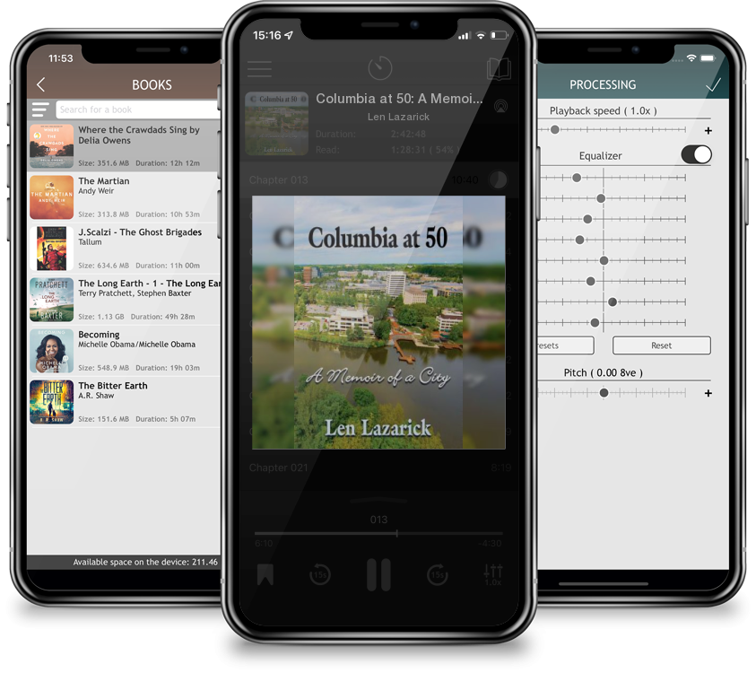 Audiobook Columbia at 50: A Memoir of a City by Len Lazarick