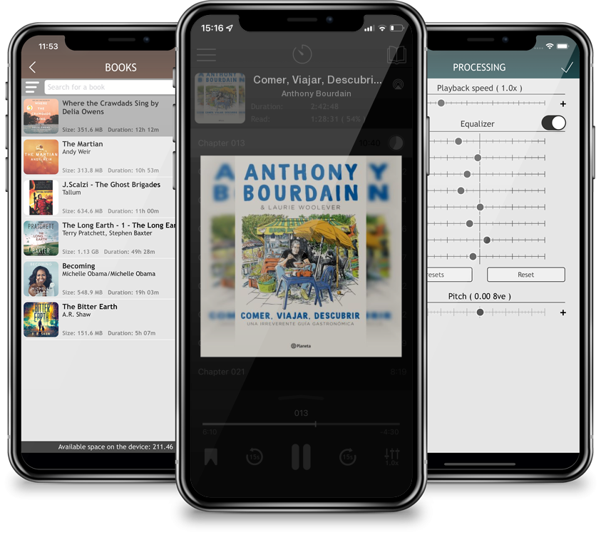 Audiobook Comer, Viajar, Descubrir by Anthony Bourdain
