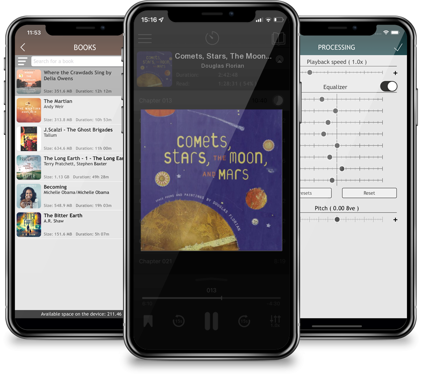 Audiobook Comets, Stars, The Moon, And Mars: Space Poems and Paintings by Douglas Florian